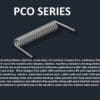The PCO142 series is shown on a black background.