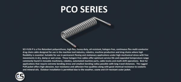 The PCO142 series is shown on a black background.