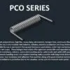The PCO142 series is shown on a black background.
