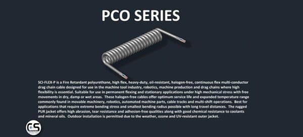 The PCO142 series is shown on a black background.