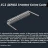 Ecs series shielded coaxial cable.