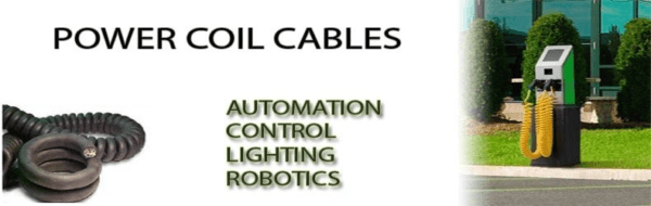 PCE162 - Power Coiled Cord 16 Gauge with 2 Conductors - No Shield automation control lighting robotics.