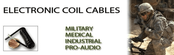 EC286 - Electronic Coiled Cord 28 Gauge with 6 Conductors - No Shield is commonly used in military, medical, industrial, and audio applications.