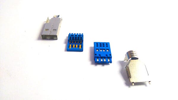 Pcb connectors for USB-A to USB-C Connector Combo (Connectors Only) connections.