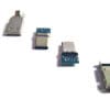 Four different types of USB-A to USB-C Connector Combo (Connectors Only) on a white surface.
